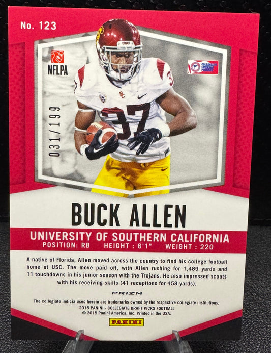 2015 Panini Prizm Collegiate Draft Picks Prizms Camo 123 Buck Allen RC 31/199 - 787 Hobby House
