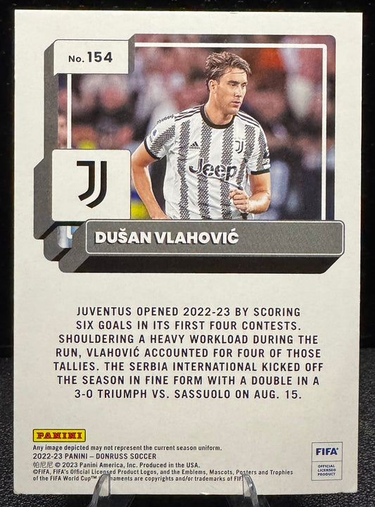 2022-23 Donruss Silver #154 Dusan Vlahovic Juventus