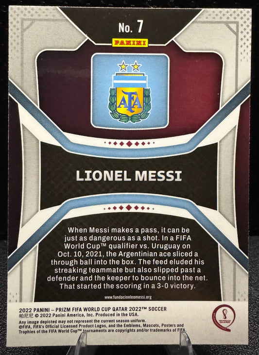 2022 Panini Prizm World Cup #7 Lionel Messi Argentina