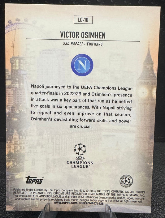 2023-24 Topps Chrome UEFA Club Competitions London CallingLC-10 Victor Osimhen - 787 Hobby House