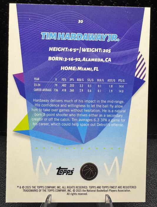 2024 - 25 Finest 30 Tim Hardaway Jr. Detroit Pistons - 787 Hobby House