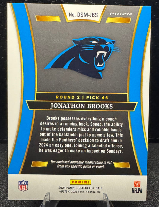 2024 Select Draft Selections Memorabilia Prizm Red 19 Jonathon Brooks - 787 Hobby House