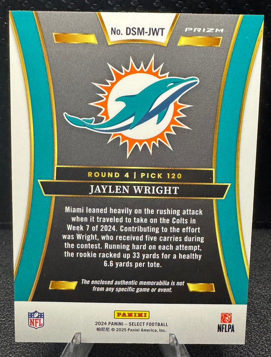 2024 Select Draft Selections Memorabilia Prizm Red 23 Jaylen Wright RC - 787 Hobby House