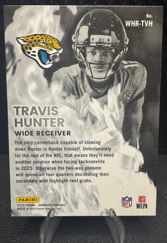 2025 Donruss WHR - TVH Travis Hunter White Hot Rookies RC Jacksonville Jaguars - 787 Hobby House