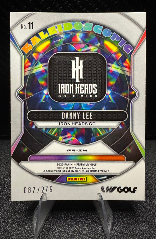 2025 Panini Prizm LIV 11 Danny Lee Kaleidoscopic Prizms Teal 87/275 Iron Heads GC - 787 Hobby House