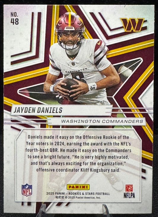 2025 Panini Rookies & Stars #48 Jayden Daniels Washington Commanders - 787 Hobby House