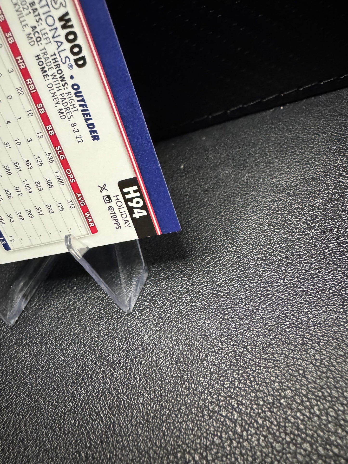 2025 Topps Holiday H94 James Wood RC Washington Nationals - 787 Hobby House