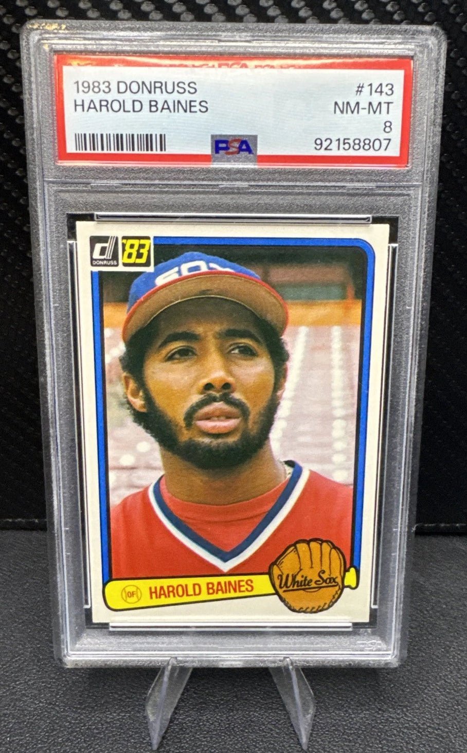 1983 Donruss - Harold Baines 143 Chicago White Sox PSA 8 - 787 Hobby House