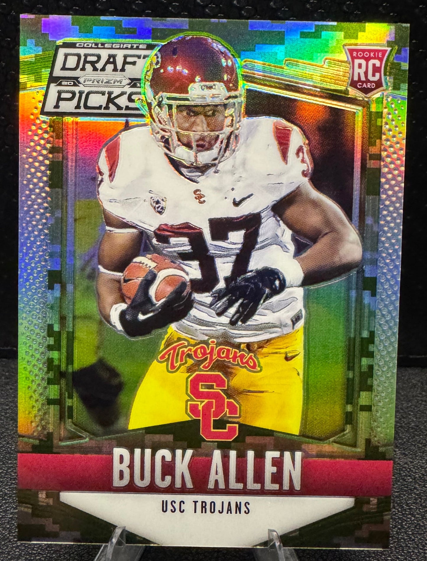 2015 Panini Prizm Collegiate Draft Picks Prizms Camo 123 Buck Allen RC 31/199 - 787 Hobby House