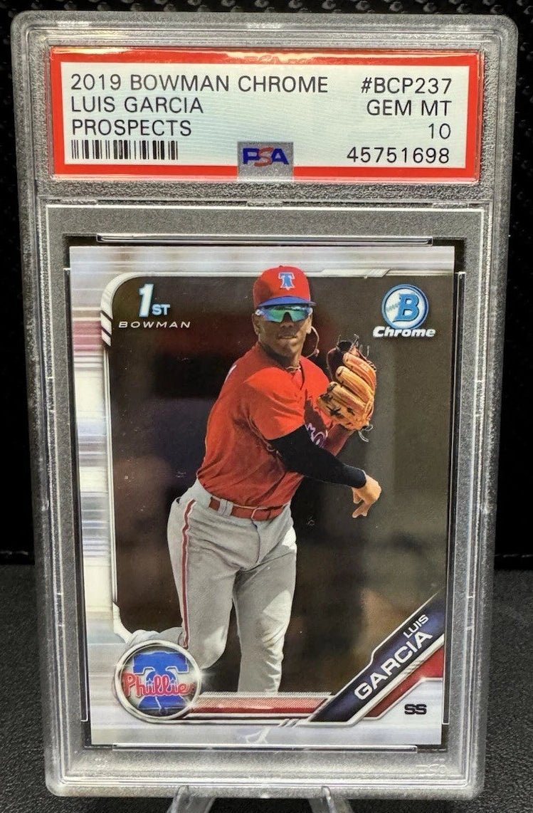 2019 Bowman Chrome Prospects Luis Garcia BCP-237 (RC) PSA 10 - 787 Hobby House