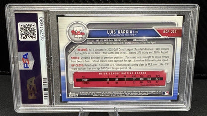 2019 Bowman Chrome Prospects Luis Garcia BCP-237 (RC) PSA 10 - 787 Hobby House