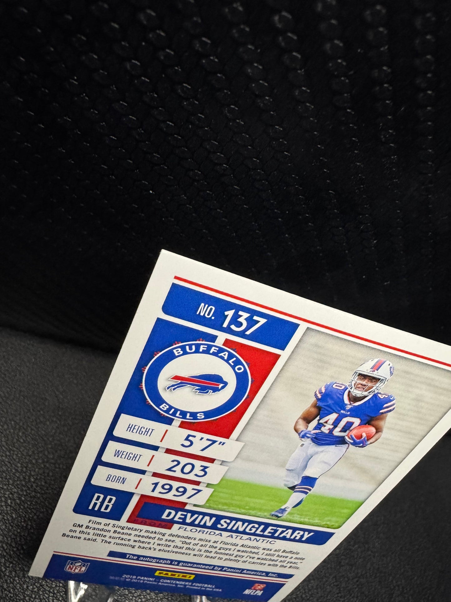 2019 Panini Contenders Cracked Ice 137A Devin Singletary AU RC 17/23 - 787 Hobby House
