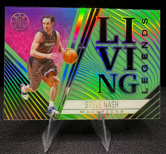 2020 - 21 Panini Illusions 12 Steve Nash Living Legends Emerald Dallas Mavericks - 787 Hobby House