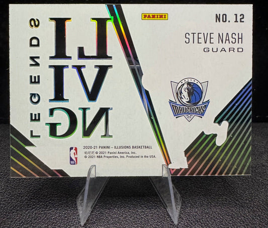 2020 - 21 Panini Illusions 12 Steve Nash Living Legends Emerald Dallas Mavericks - 787 Hobby House