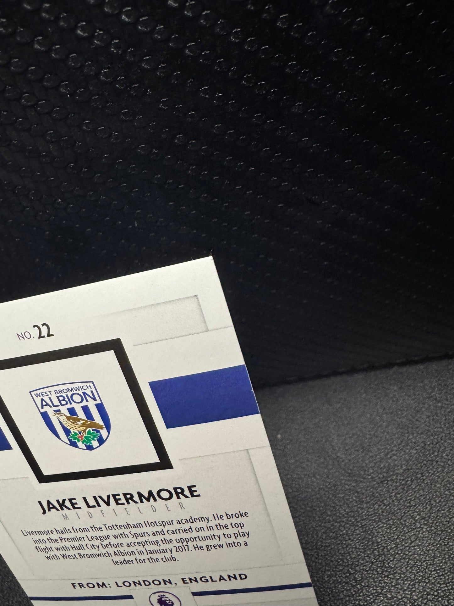2020 - 21 Panini Premier League Blue 22 Jake Livermore 4/99 - 787 Hobby House