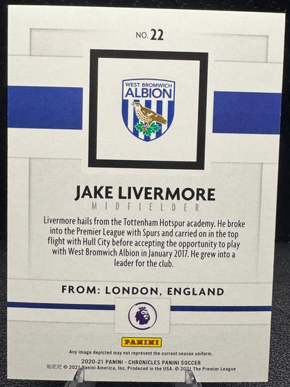 2020 - 21 Panini Premier League Blue 22 Jake Livermore 4/99 - 787 Hobby House