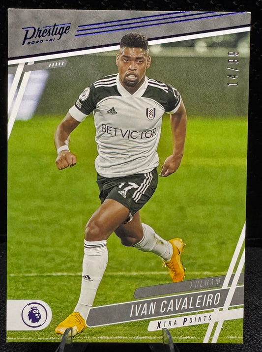 2020-21 Prestige Premier League Xtra Points Blue 8 Ivan Cavaleiro 14/99 - 787 Hobby House
