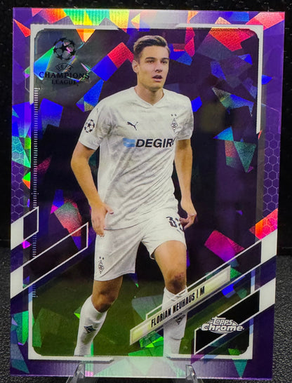2020 - 21 Topps Chrome Sapphire UEFA Champions League Purple 39 Florian Neuhaus 2/25 - 787 Hobby House