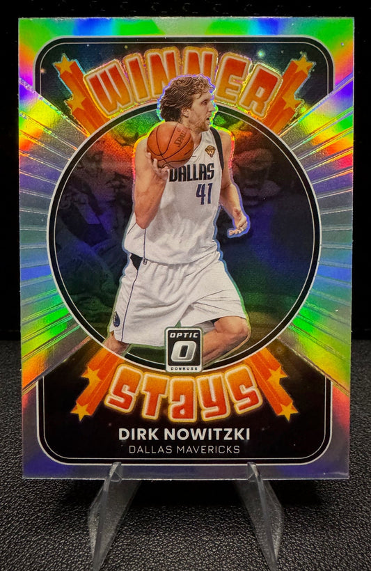 2021 - 22 Donruss Optic 20 Dirk Nowitzki Winner Stays Dallas Mavericks - 787 Hobby House