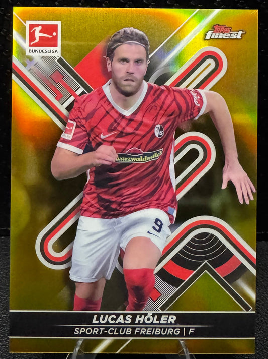 2021-22 Finest Bundesliga Gold Refractors 63 Lucas Holer 42/50 - 787 Hobby House