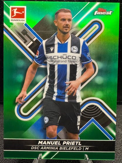 2021 - 22 Finest Bundesliga Green Refractors 31 Manuel Prietl 65/99 - 787 Hobby House