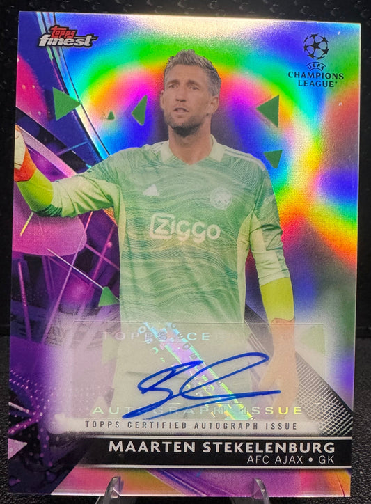 2021-22 Finest UEFA Champions League Autographs BAMS Maarten Stekelenburg - 787 Hobby House