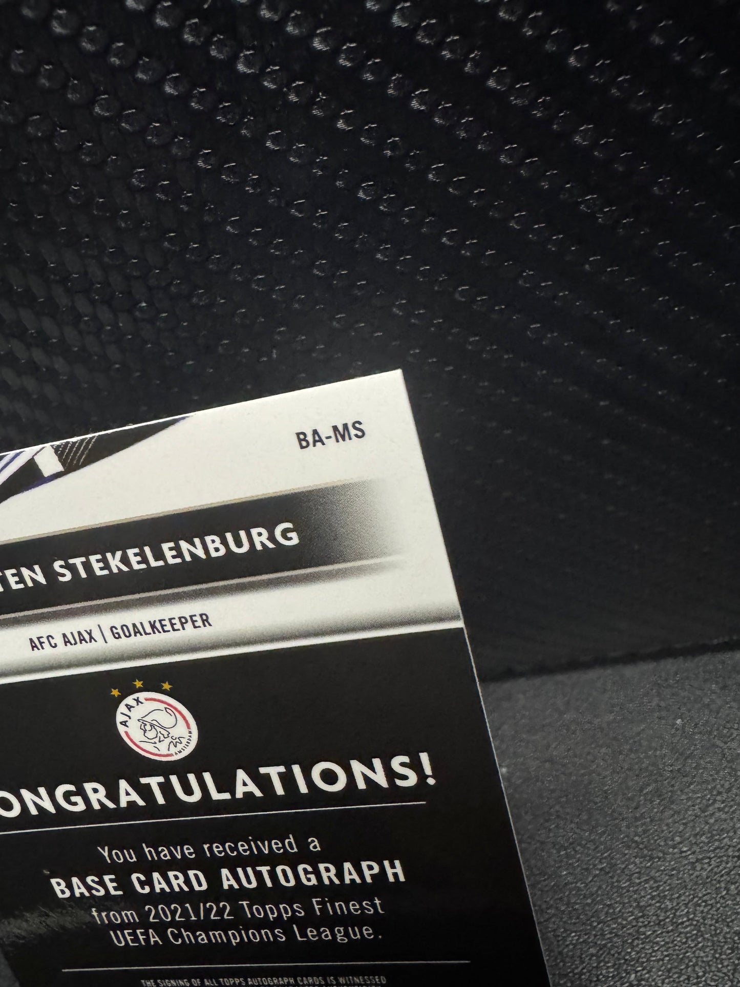 2021-22 Finest UEFA Champions League Autographs BAMS Maarten Stekelenburg - 787 Hobby House
