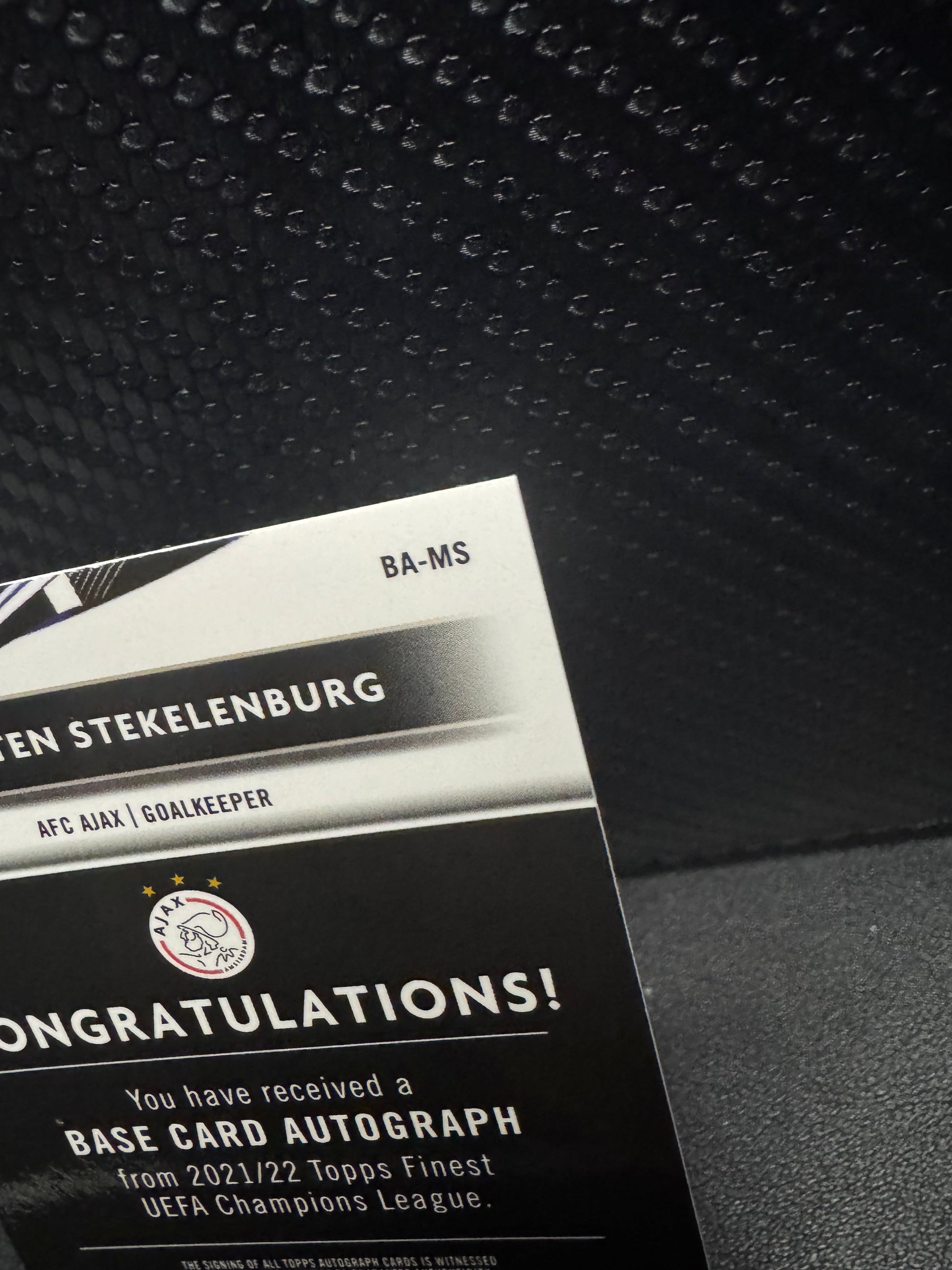 2021-22 Finest UEFA Champions League Autographs BAMS Maarten Stekelenburg - 787 Hobby House