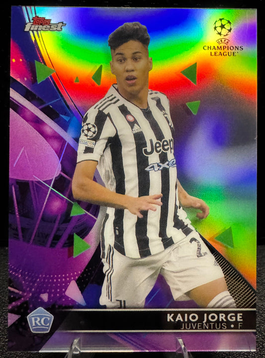 2021 - 22 Finest UEFA Champions League Refractors 87 Kaio Jorge RC Juventus - 787 Hobby House