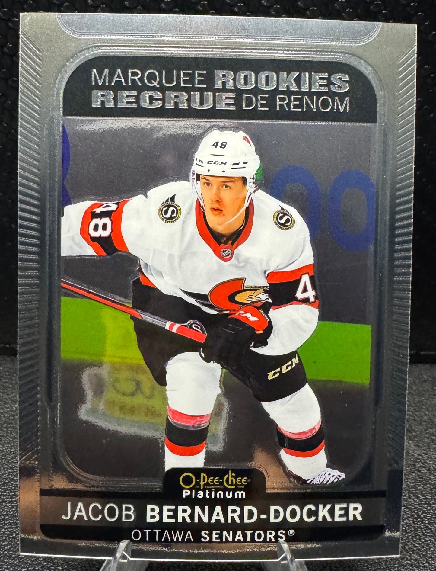 2021 - 22 O - Pee - Chee Platinum Marquee Rookies 227 Jacob Bernard - Docker RC - 787 Hobby House
