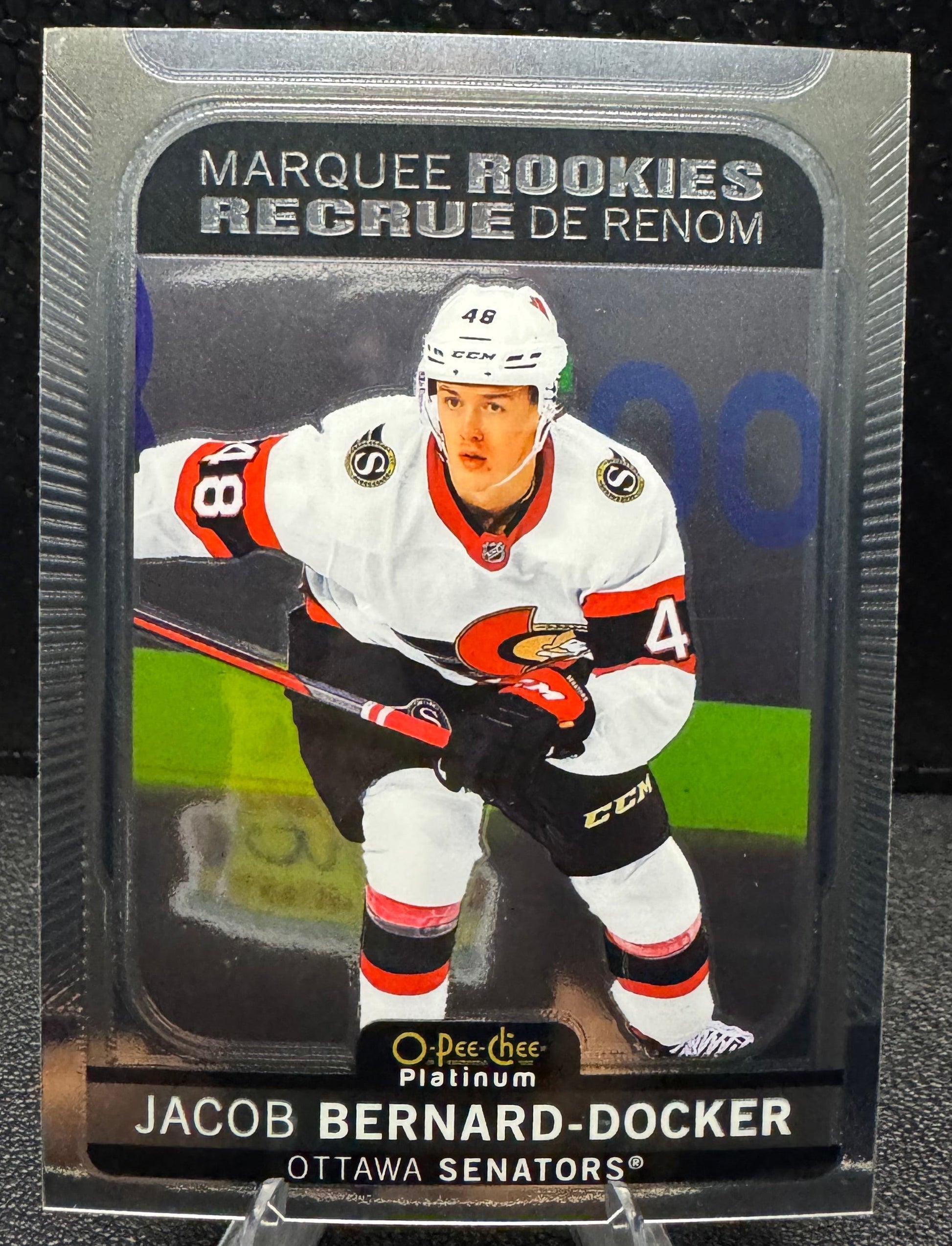 2021 - 22 O - Pee - Chee Platinum Marquee Rookies 227 Jacob Bernard - Docker RC - 787 Hobby House