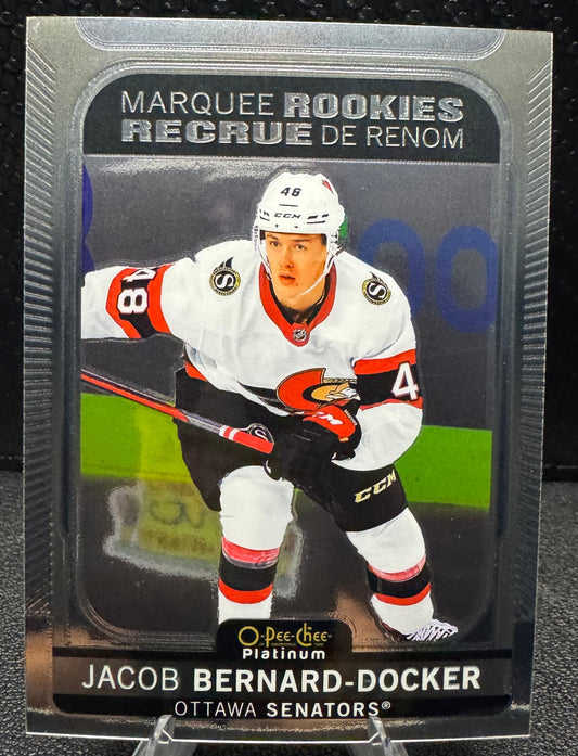 2021 - 22 O - Pee - Chee Platinum Marquee Rookies 227 Jacob Bernard - Docker RC - 787 Hobby House
