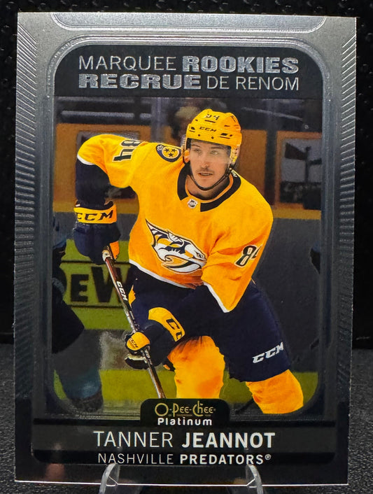 2021 - 22 O - Pee - Chee Platinum Marquee Rookies 238 Tanner Jeannot RC - 787 Hobby House