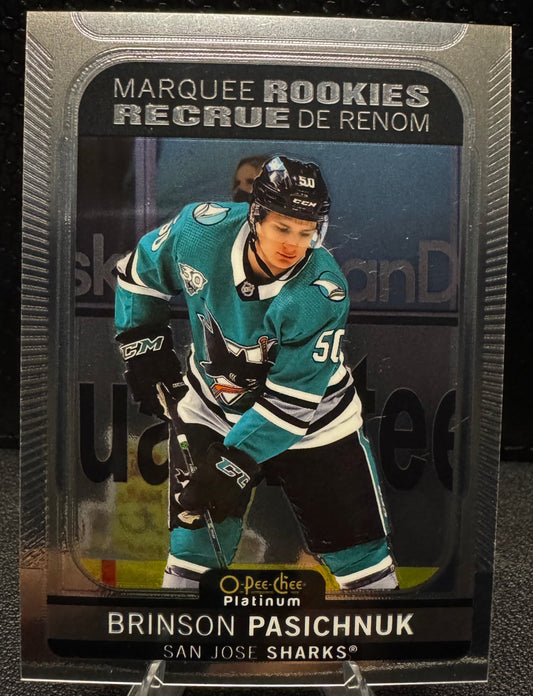 2021 - 22 O - Pee - Chee Platinum Marquee Rookies 245 Brinson Pasichnuk RC - 787 Hobby House