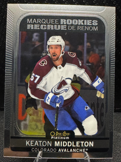 2021 - 22 O - Pee - Chee Platinum Marquee Rookies 261 Keaton Middleton RC - 787 Hobby House