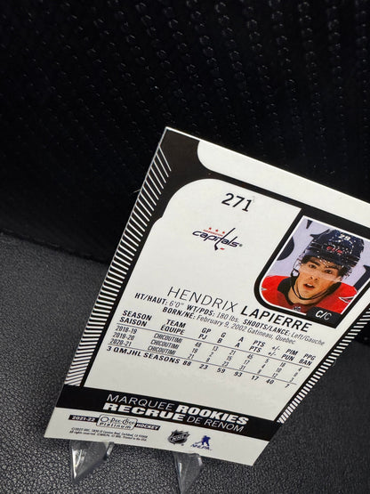 2021 - 22 O - Pee - Chee Platinum Marquee Rookies 271 Hendrix Lapierre RC - 787 Hobby House