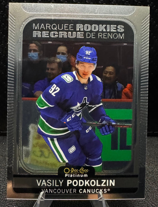 2021 - 22 O - Pee - Chee Platinum Marquee Rookies 297 Vasily Podkolzin RC - 787 Hobby House