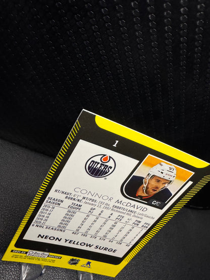 2021 - 22 O - Pee - Chee Platinum Neon Yellow Surge 1 Connor McDavid - 787 Hobby House
