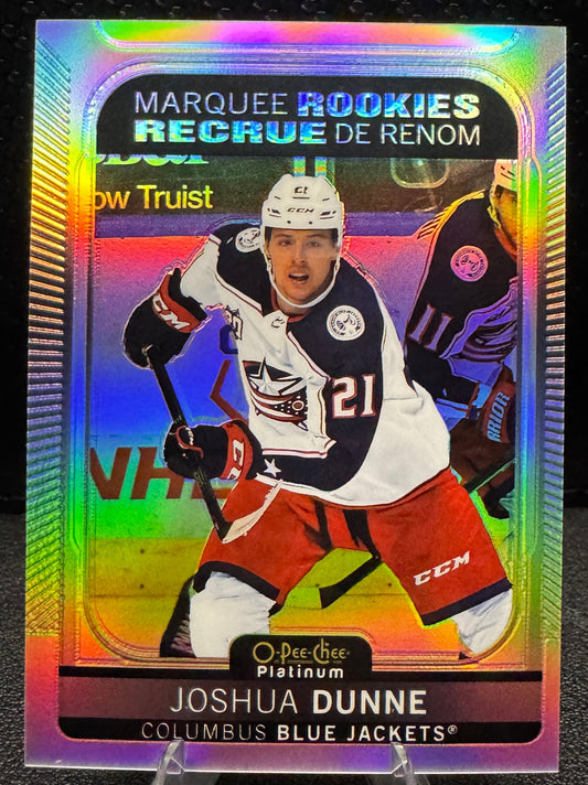 2021 - 22 O - Pee - Chee Platinum Rainbow Marquee Rookies 243 Joshua Dunne RC - 787 Hobby House