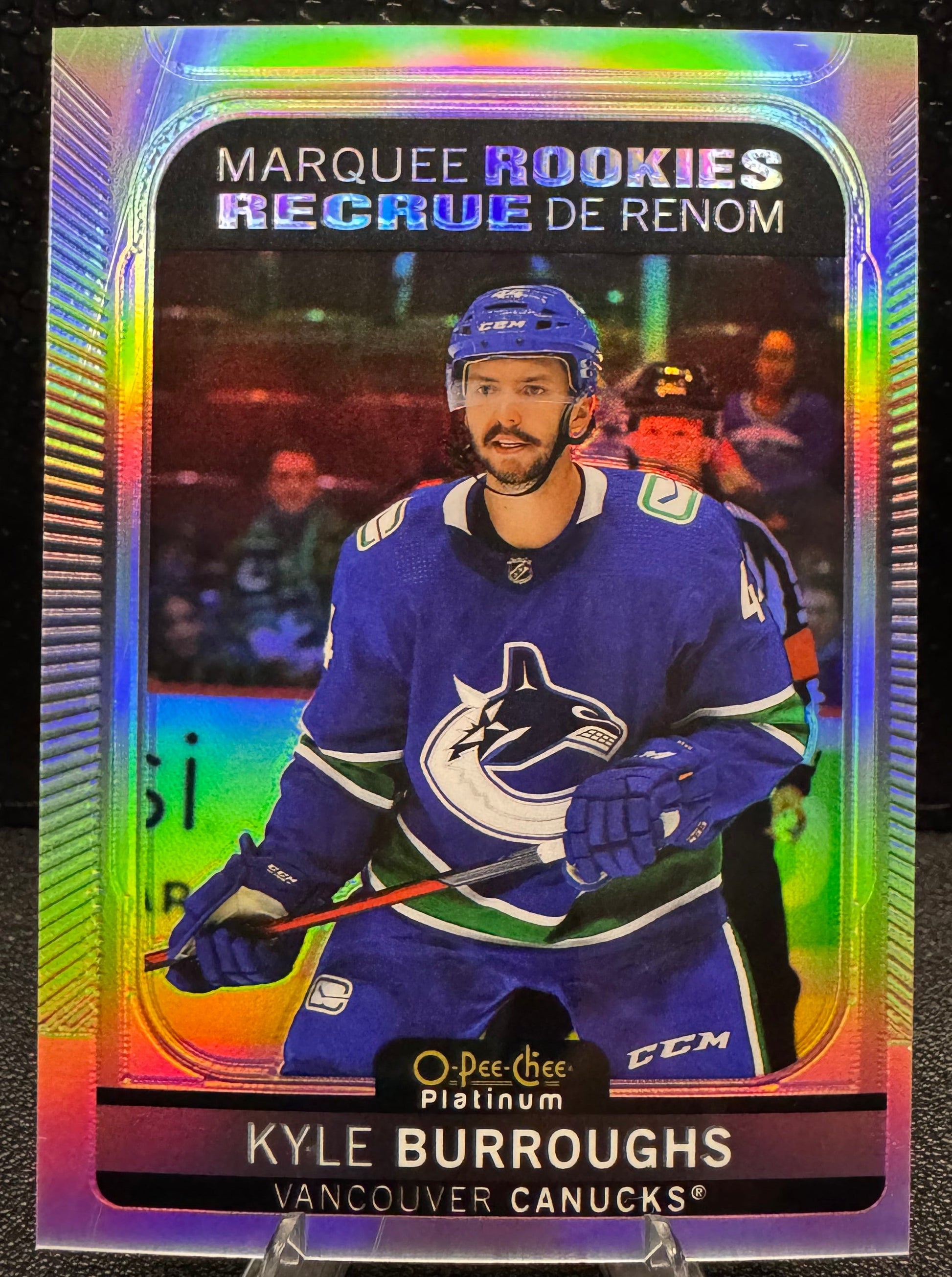 2021 - 22 O - Pee - Chee Platinum Rainbow Marquee Rookies 263 Kyle Burroughs RC - 787 Hobby House