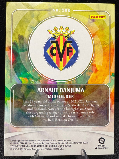 2021 - 22 Panini Chronicles La Liga Blue Origins 100 Arnaut Danjuma 38/99 - 787 Hobby House