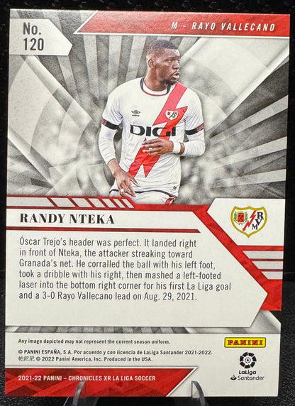 2021-22 Panini Chronicles La Liga Blue XR 120 Randy Nteka RC 20/99 - 787 Hobby House