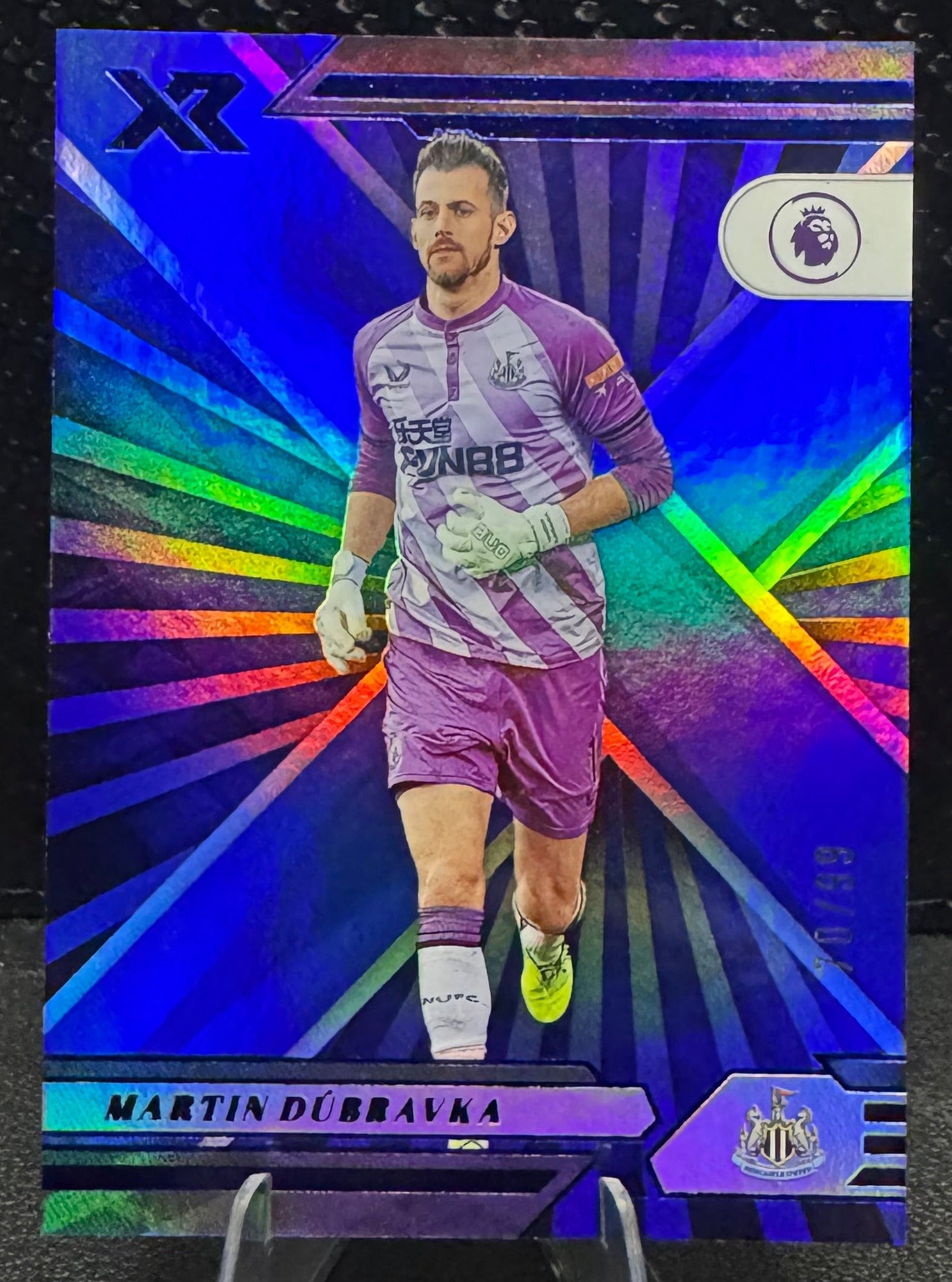 2021-22 Panini Chronicles Premier League Blue XR 120 Martin Dubravka 70/99 - 787 Hobby House