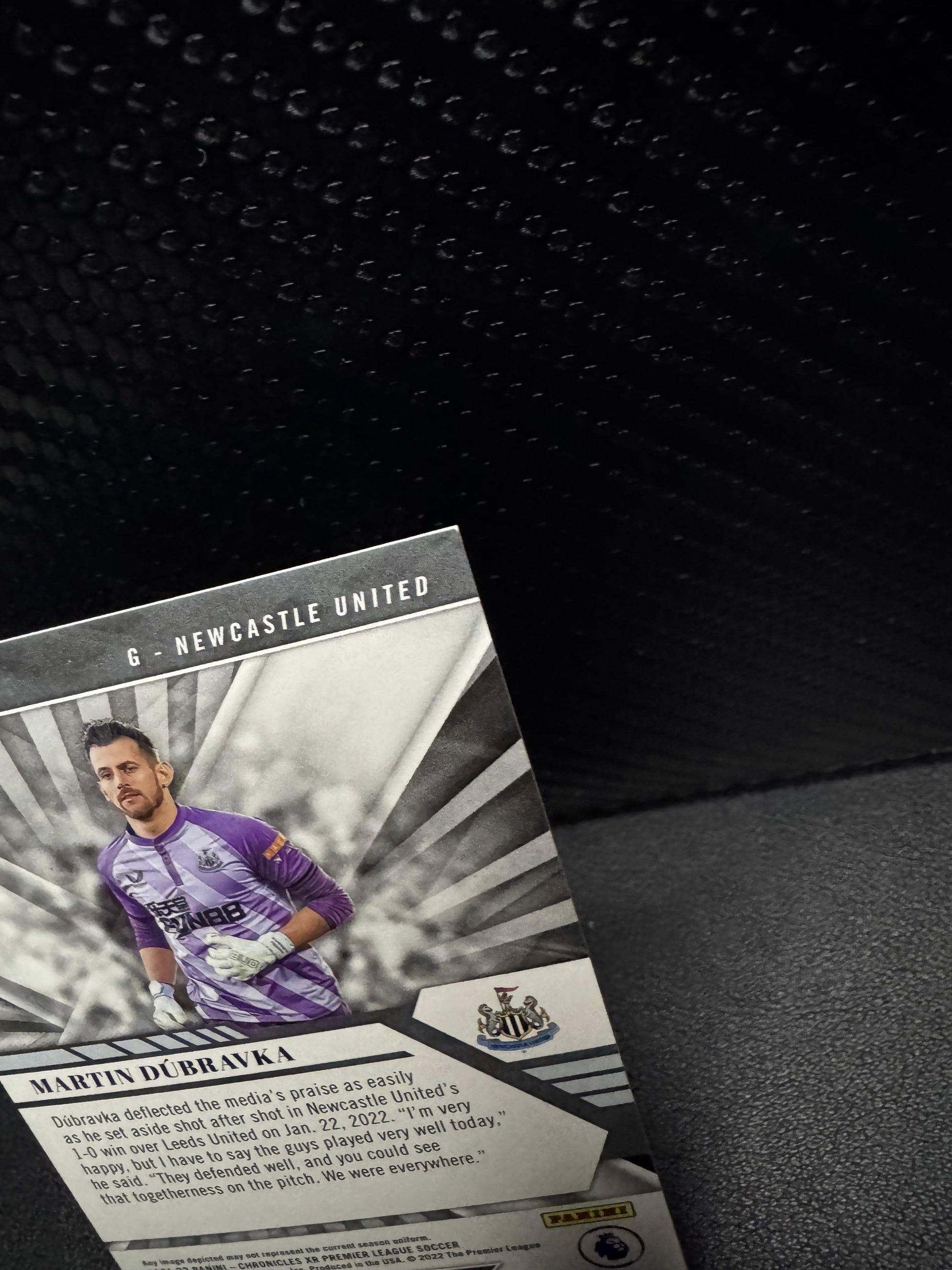 2021-22 Panini Chronicles Premier League Blue XR 120 Martin Dubravka 70/99 - 787 Hobby House