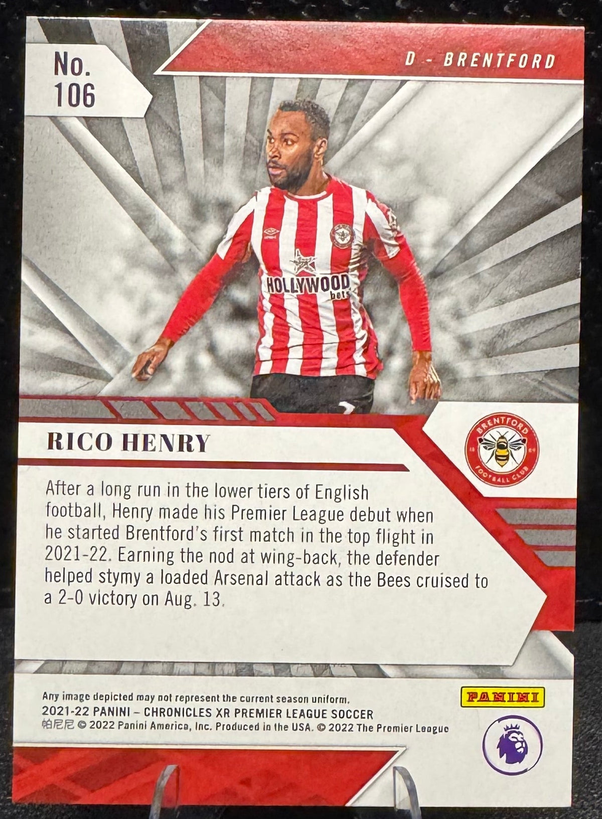 2021-22 Panini Chronicles Premier League XR Blue 106 Rico Henry RC 32/99 - 787 Hobby House