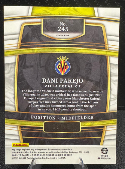 2021-22 Panini Chronicles Select La Liga Blue Prizm 245 Dani Parejo 3/49 - 787 Hobby House