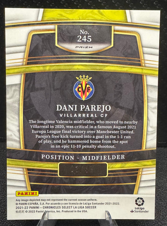 2021-22 Panini Chronicles Select La Liga Blue Prizm 245 Dani Parejo 3/49 - 787 Hobby House