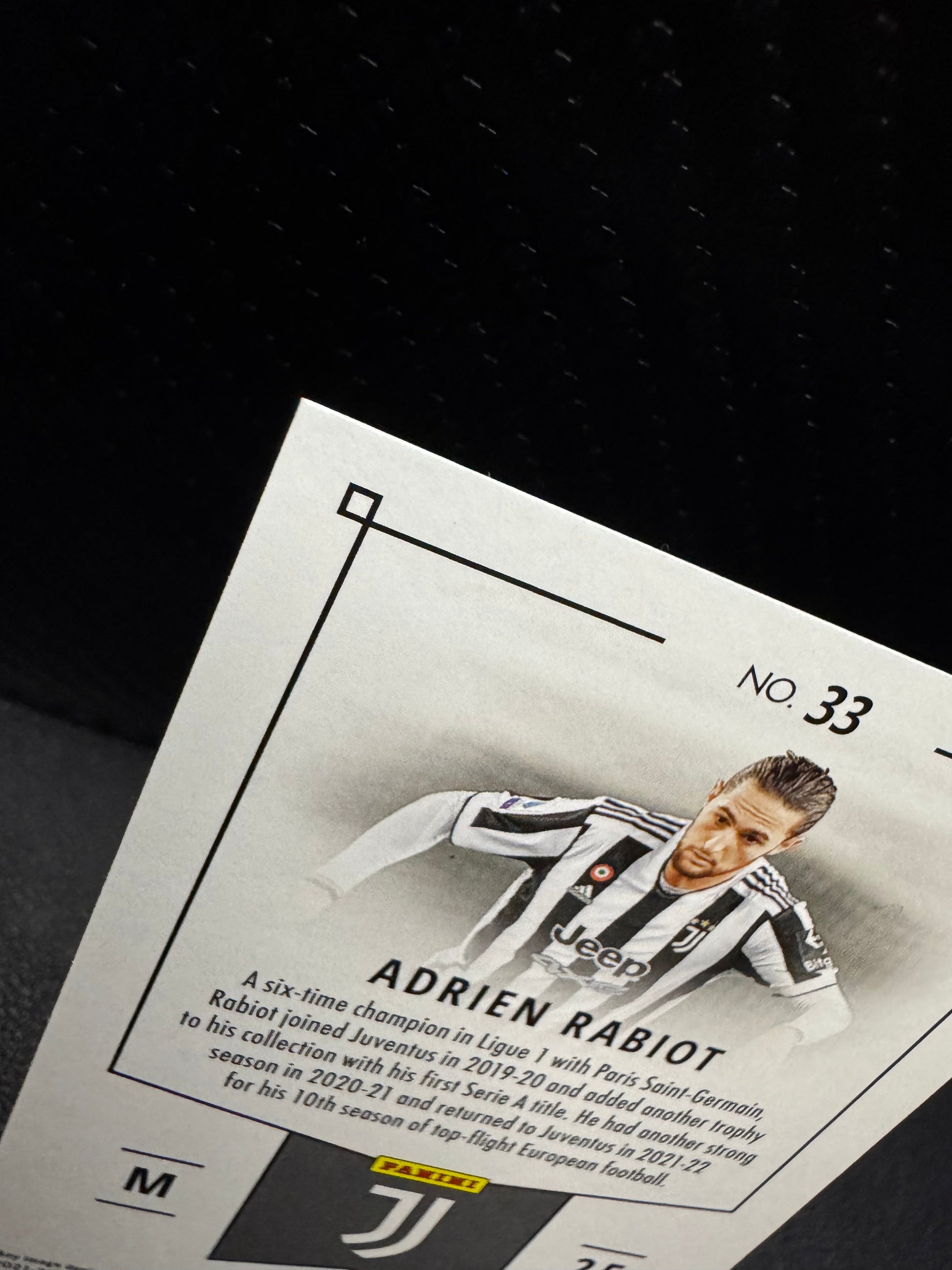 2021 - 22 Panini Chronicles Serie A Blue 33 Adrien Rabiot Juventus 83/99 - 787 Hobby House