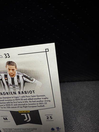 2021 - 22 Panini Chronicles Serie A Blue 33 Adrien Rabiot Juventus 83/99 - 787 Hobby House