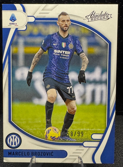 2021 - 22 Panini Chronicles Serie A Blue Absolute 48 Marcelo Brozovic 58/99 - 787 Hobby House